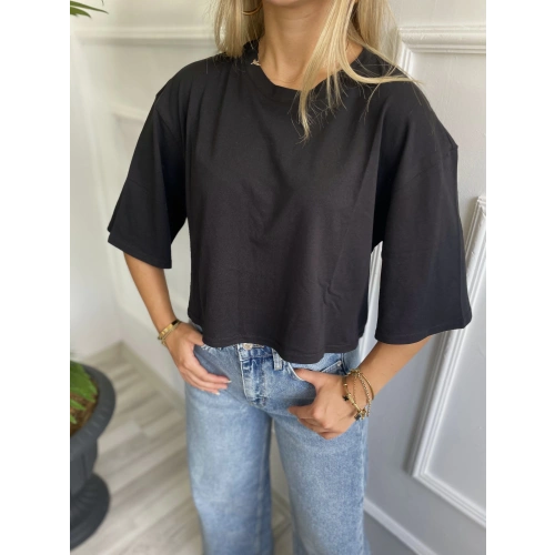 Kadın Basic Crop Tshirt