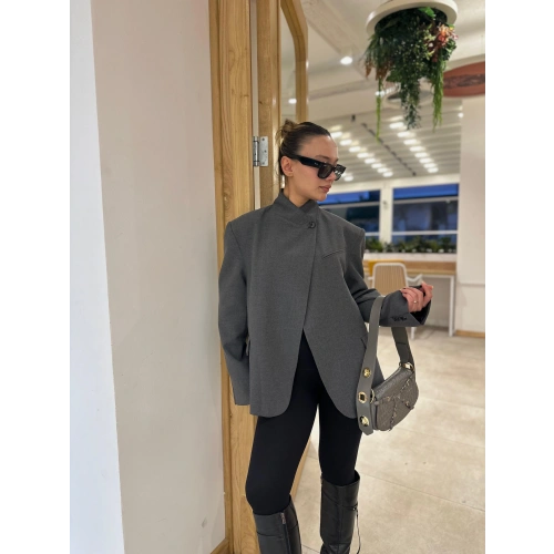 Kadın Blazer Ceket Antrasit