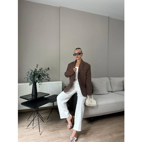 Kadın Blazer Ceket Kahverengi