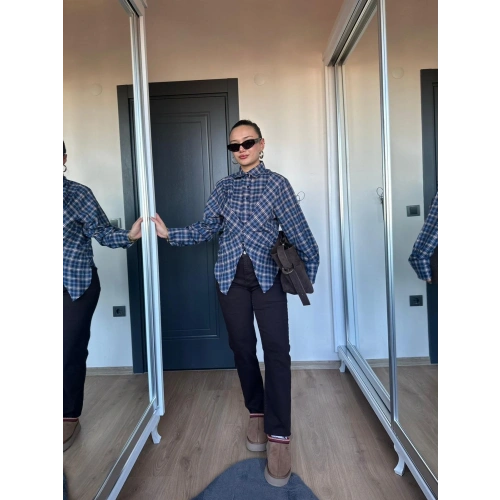 Kadın Kesik Paça Boyfit Acı Kahve