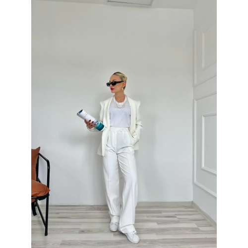 Kadın Palazzo Pantolon Beyaz