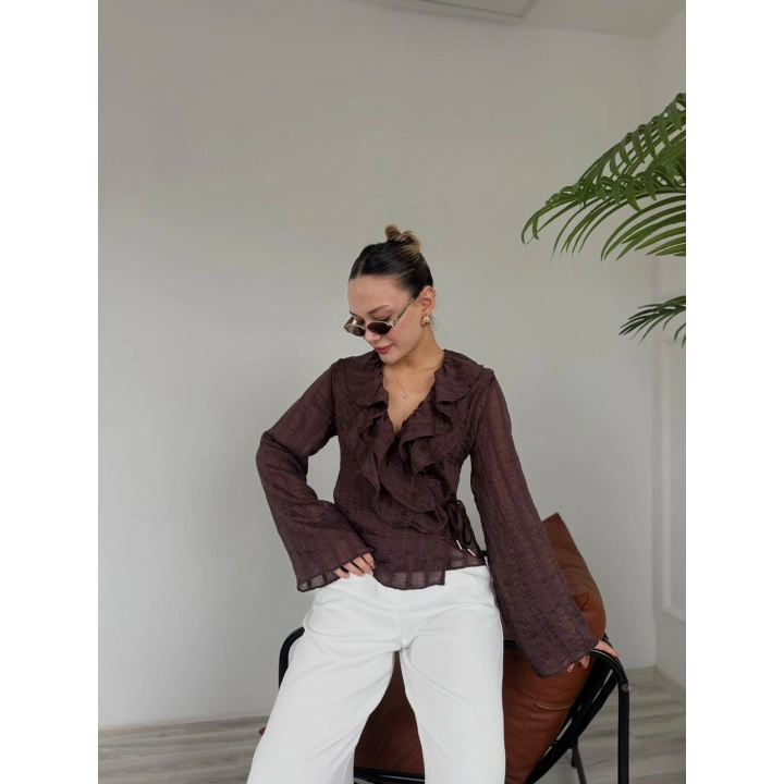 Kadın Kahve Gömlek