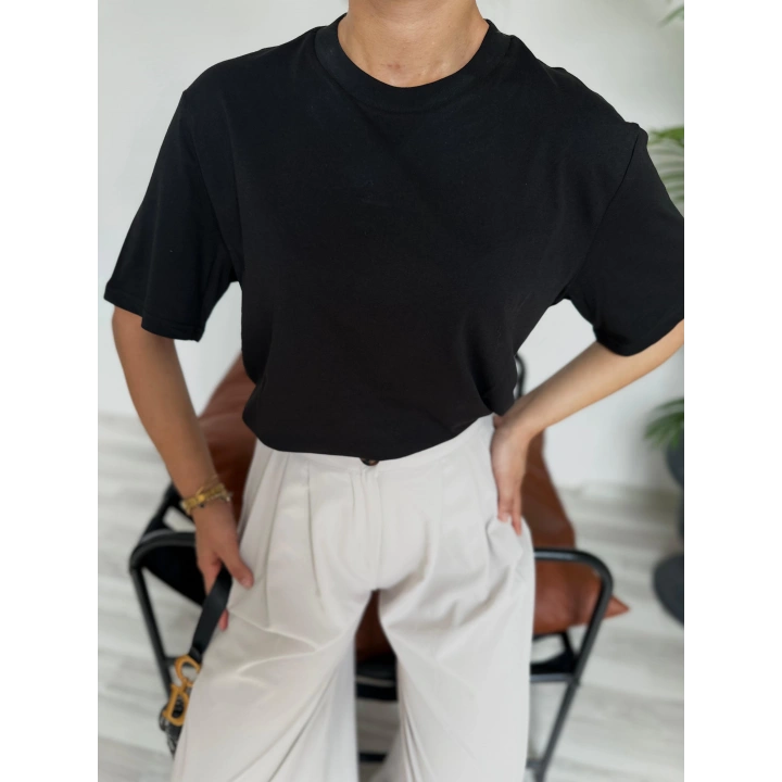 Kadın Basic Tshirt Siyah