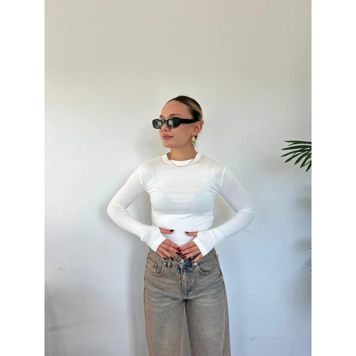 Kadın Body Ekru