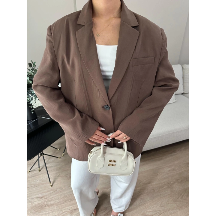 Kadın Blazer Ceket Kahverengi