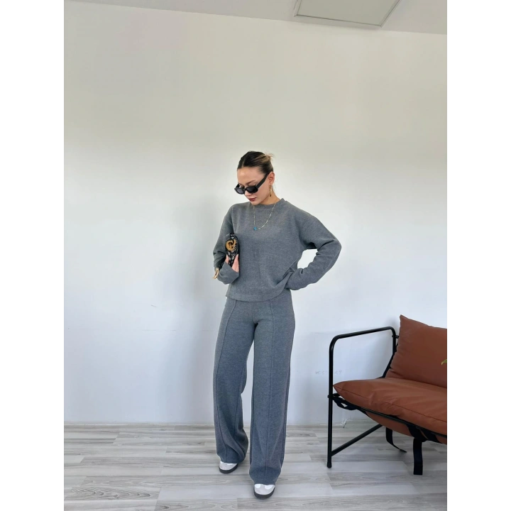 Kadın Dokuma Eşofman Takımı Antrasit