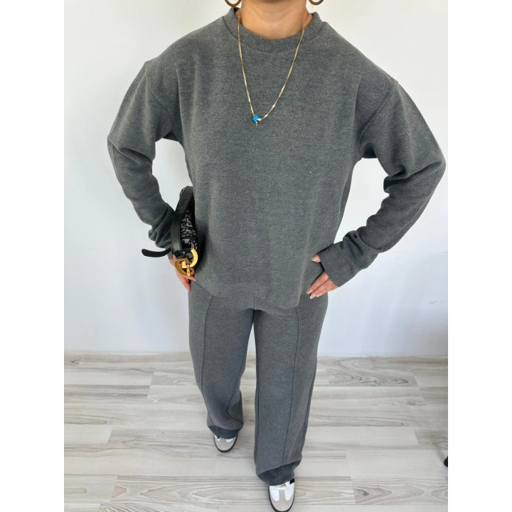 Kadın Dokuma Eşofman Takımı Antrasit