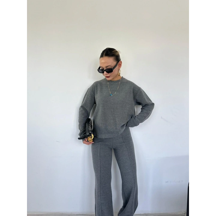 Kadın Dokuma Eşofman Takımı Antrasit