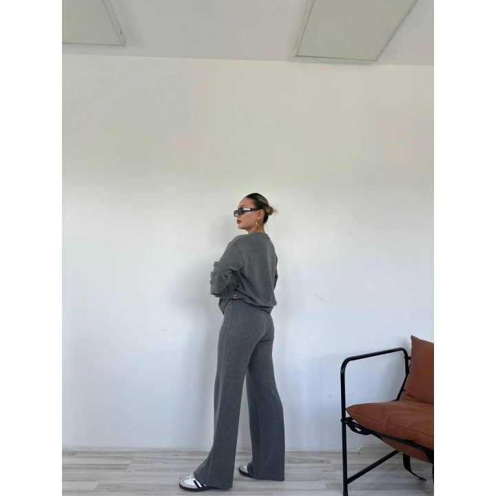 Kadın Dokuma Eşofman Takımı Antrasit