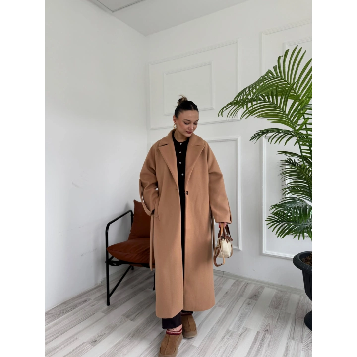 Kadın Kaban Mechelen Vizon