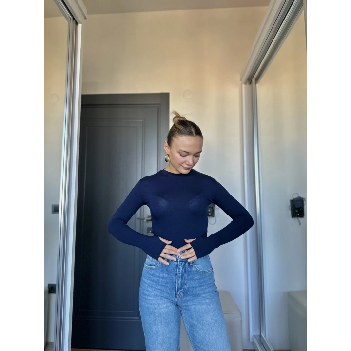 Kadın Body Lacivert