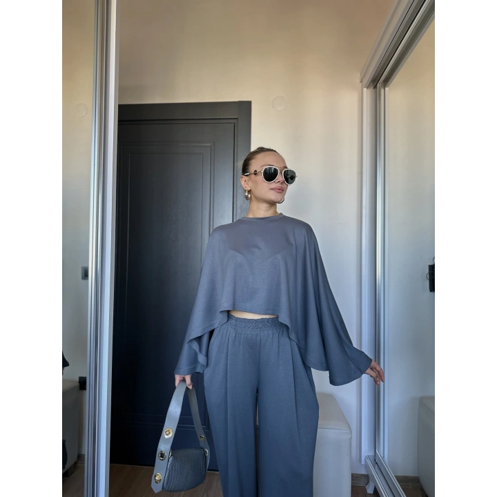 Kadın Panço Takım Antrasit