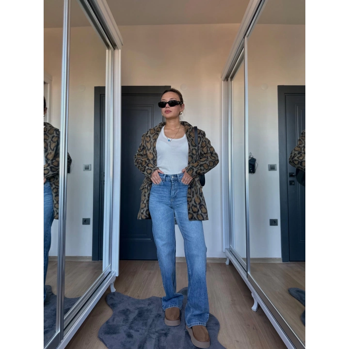 Kadın Straıght Jean Mavi