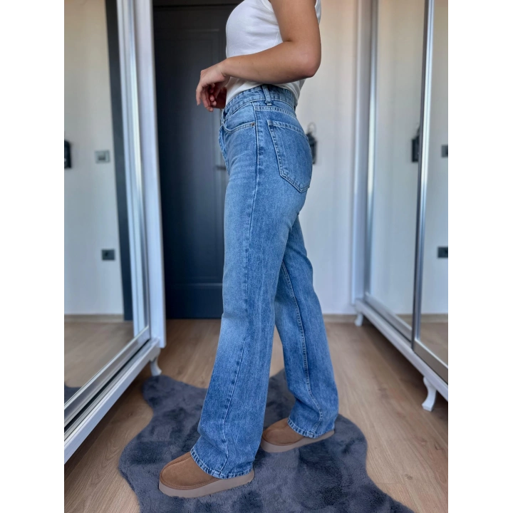 Kadın Straıght Jean Mavi