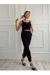 Kadın Beli Tünelli Pantolon Siyah
