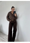 Kadın Kot Pantolon Kahve Rengi