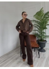 Kadın Kot Pantolon Kahve Rengi