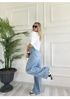 Kadın Baggy Jean Mavi