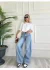 Kadın Baggy Jean Mavi