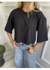 Kadın Basic Crop Tshirt