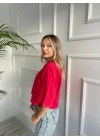 Kadın Basic Crop Tshirt