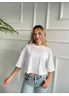 Kadın Basic Crop Tshirt