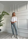 Kadın Basic Crop Tshirt