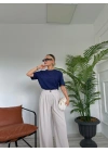 Kadın Basic Tshirt Lacivert