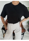Kadın Basic Tshirt Siyah