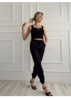 Kadın Beli Tünelli Pantolon Siyah