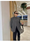 Kadın Blazer Ceket Antrasit