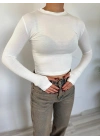 Kadın Body Ekru
