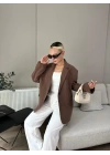 Kadın Blazer Ceket Kahverengi