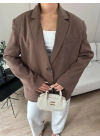 Kadın Blazer Ceket Kahverengi