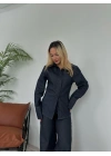 Kadın Denim Gömlek Mavi