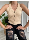 Kadın İtalyan Reglan Yelek Milk