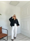 Kadın Oversize Gömlek Siyah