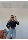 Kadın Oversize Gömlek Siyah