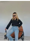 Kadın Oversize Gömlek Siyah