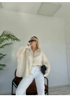 Kadın Oversize Gömlek Taş Rengi