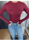 Kadın Body Bordo