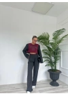 Kadın Palazzo Pantolon Antrasit