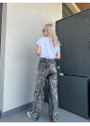Kadın Pullu Pantolon Gümüş