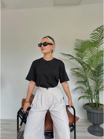 Kadın Basic Tshirt Siyah