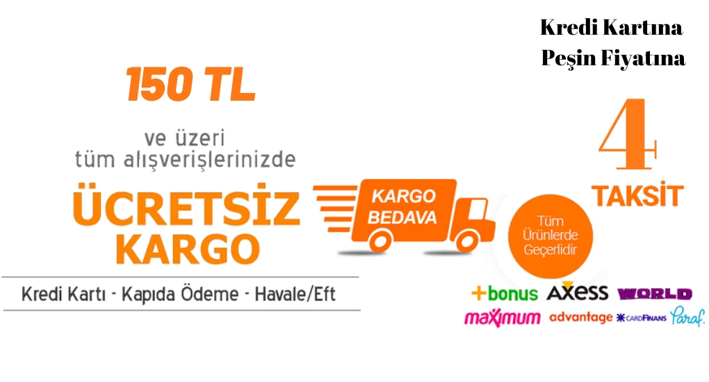 150 TL ÜCRETSİZ KARGO