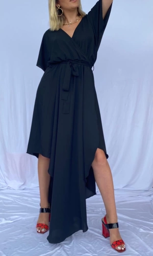 Kadın Orijinal Marka Ve Kalite Şifon Elbise Siyah