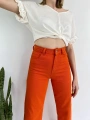Kadın Denim Pantolon Turuncu
