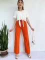 Kadın Denim Pantolon Turuncu