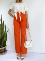 Kadın Denim Pantolon Turuncu