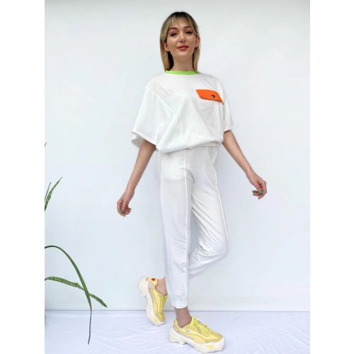 Kadın Tshirt Ve Eşofman Altı İkili Takım